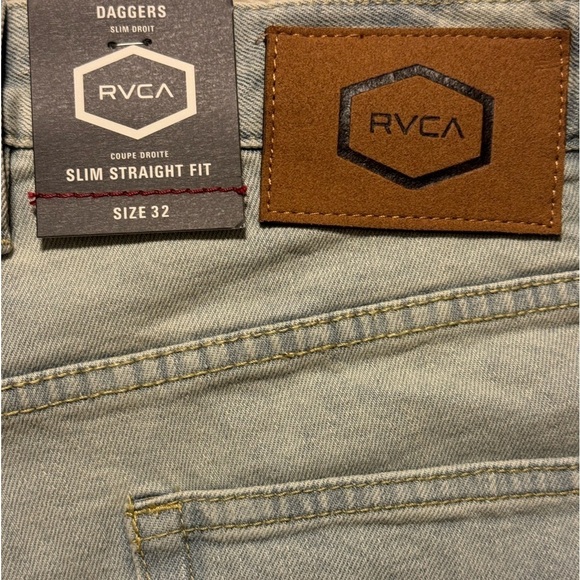RVCA Daggers Slim Straight Jeans 32 x 32 - Picture 10 of 10